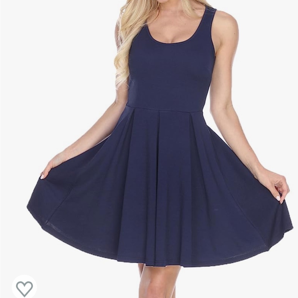 White Mark Women's ''Crystal'' Fit & Flare Sundress